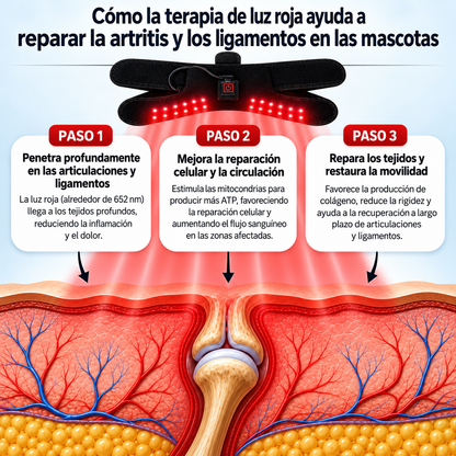 Mavera™ · Faja de luz roja para gatos y perros